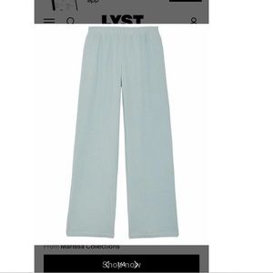 Sablyn shae low rise gauze pant in ledge.